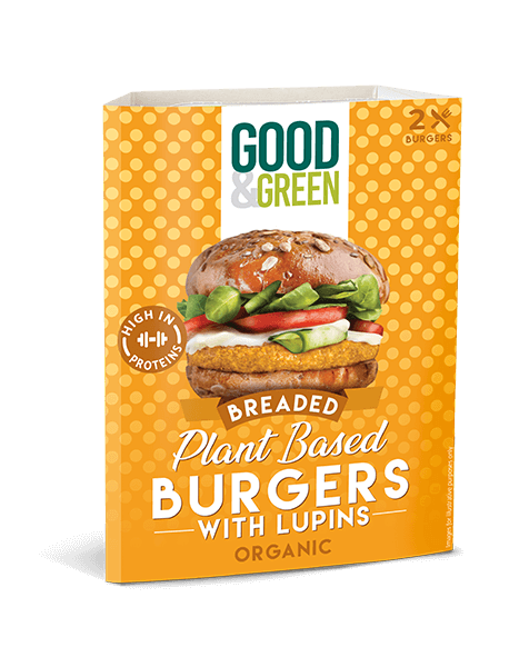 Good&Green Mopur® Breaded Burgers with Lupins